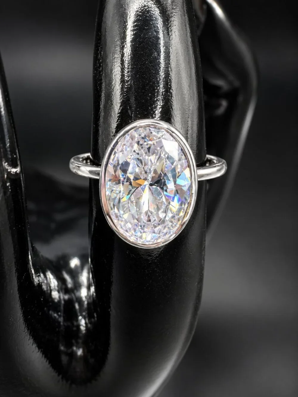 BP Beveled CZ Diamond Ring